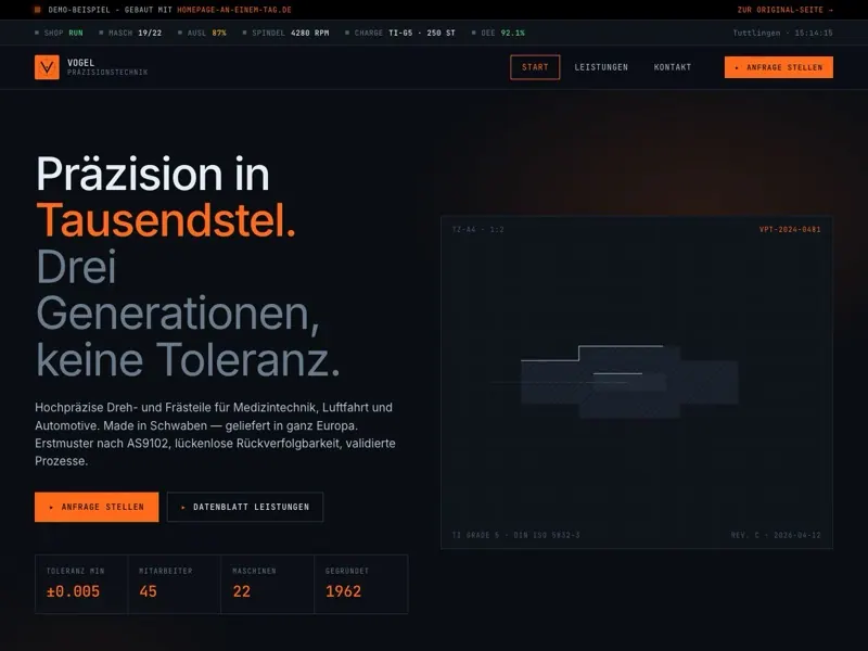 Vogel Demo Vorschau